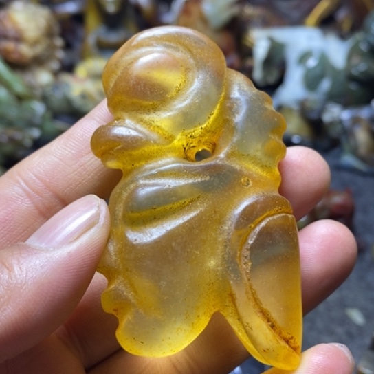 和田玉把件未镶嵌