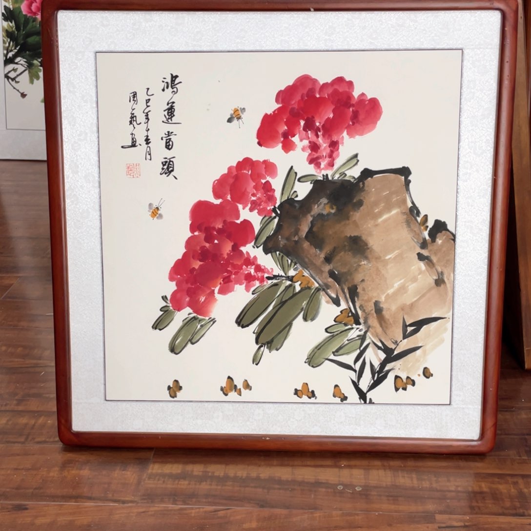 国画带框尺寸63*63厘米