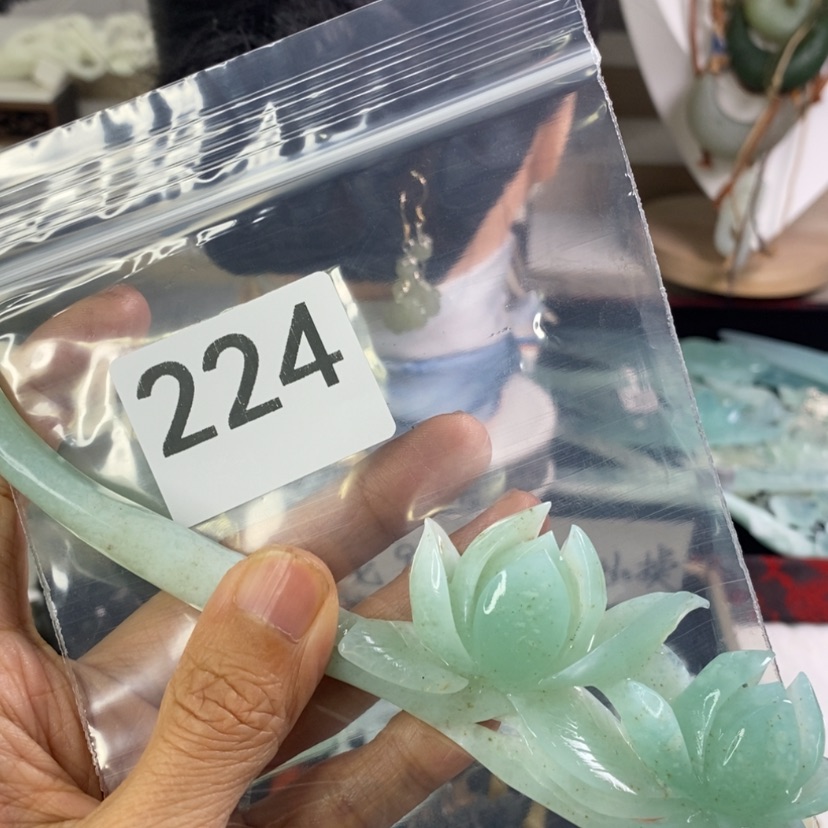 【闪购商品】岫玉发饰未镶嵌M****发簪