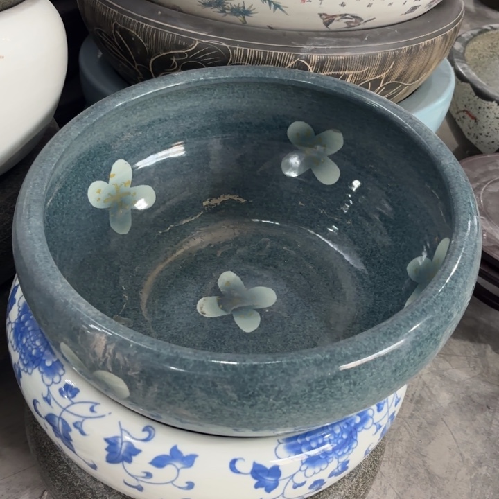 绿釉口径38高度18