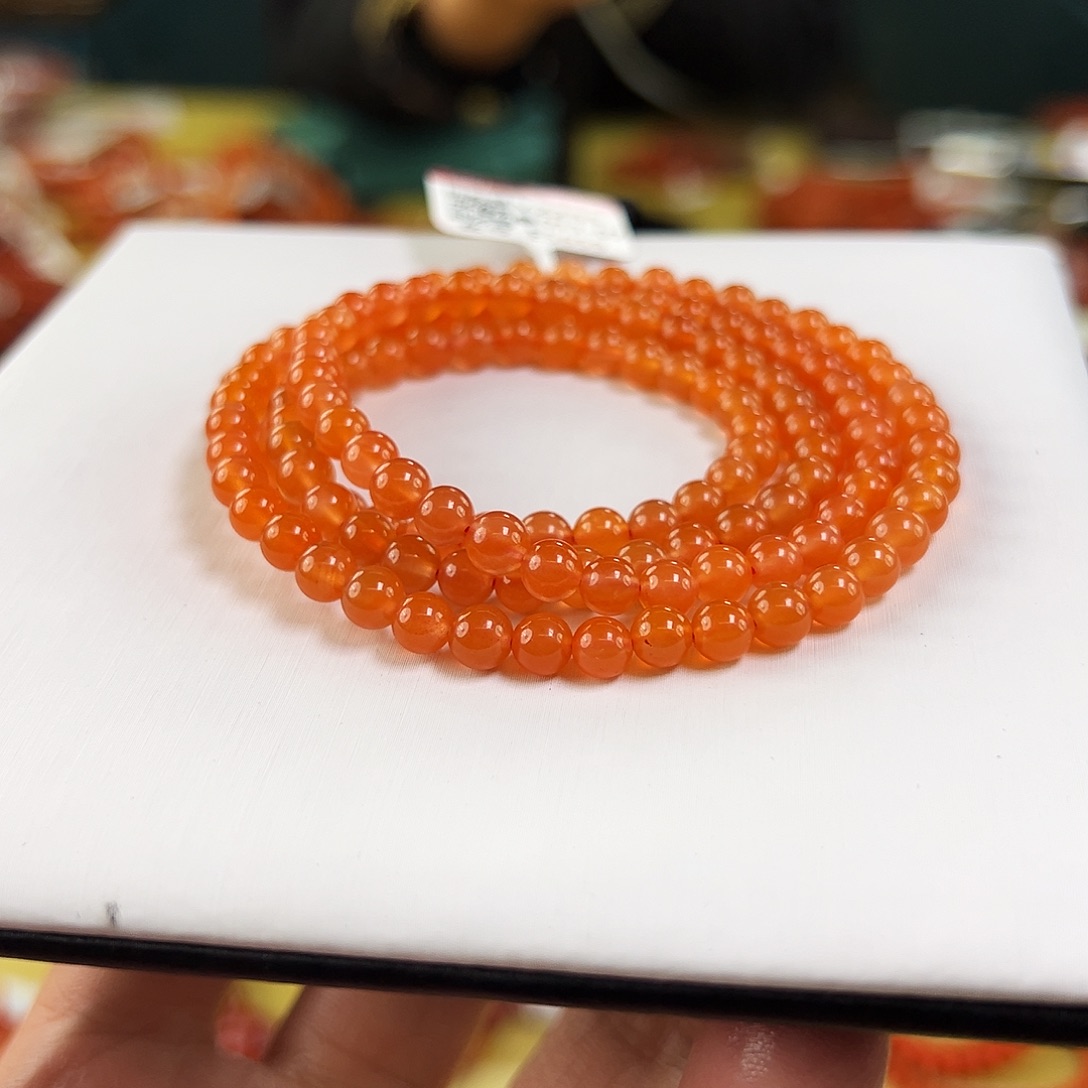 南红玛瑙未镶嵌买5mmmm保山南红多圈