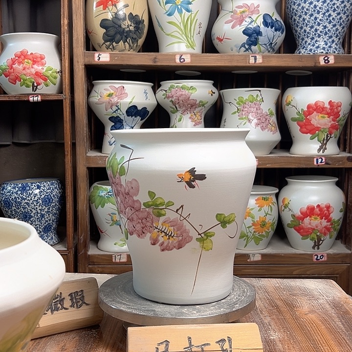 摆件小脚紫藤新款新款陶瓷