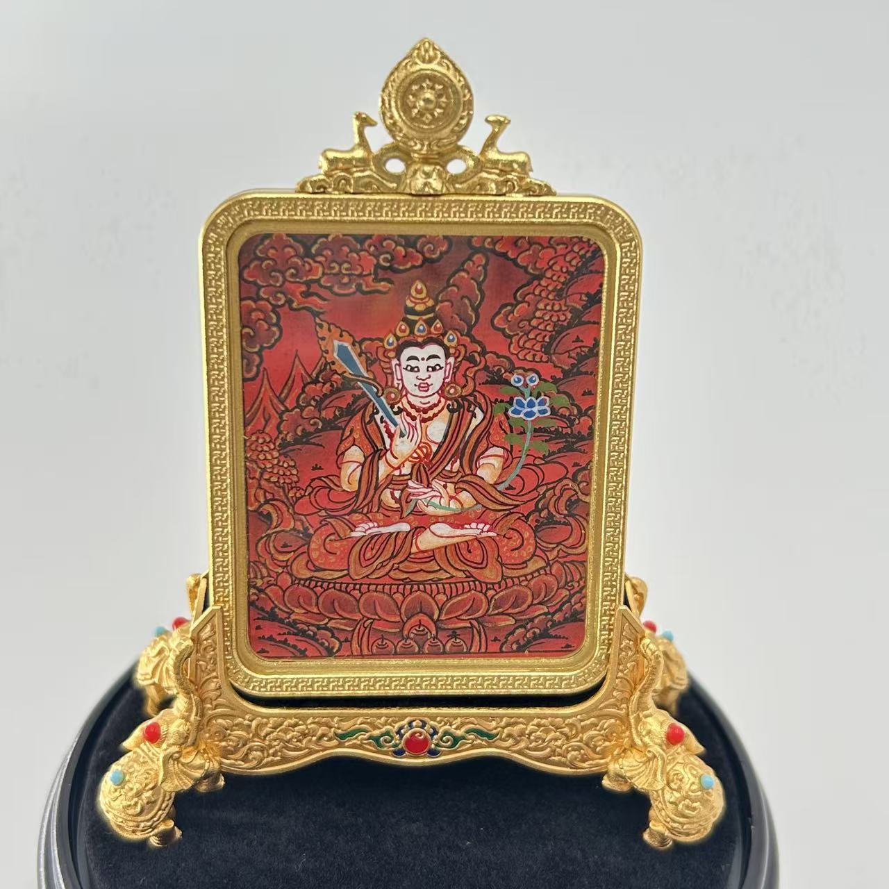 红唐虚空藏唐卡吊坠 0725—唐华观物