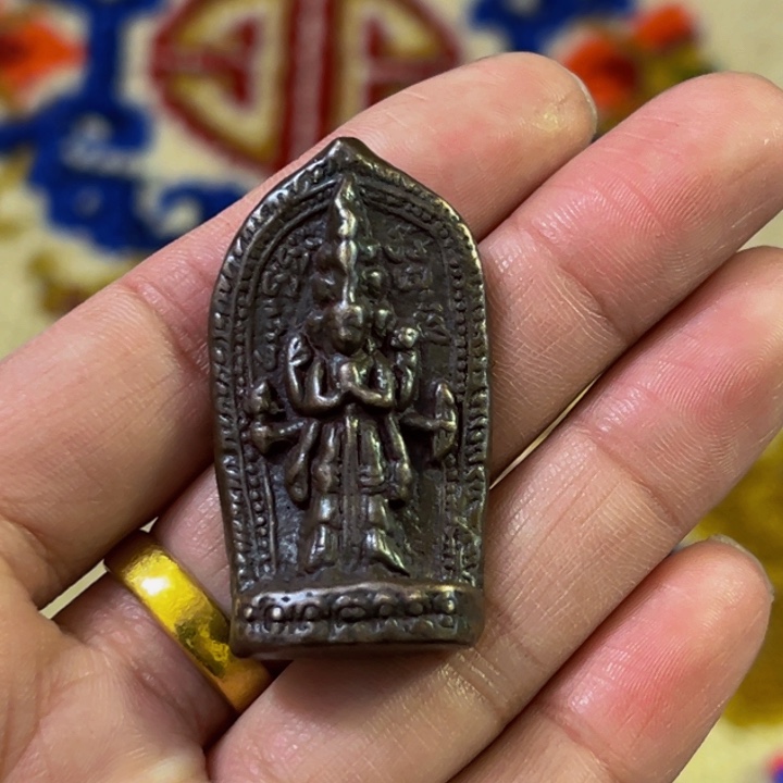 铜星月菩提吊坠项链