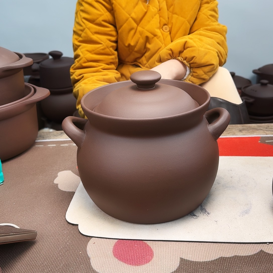 紫砂砂锅4升正品无暇