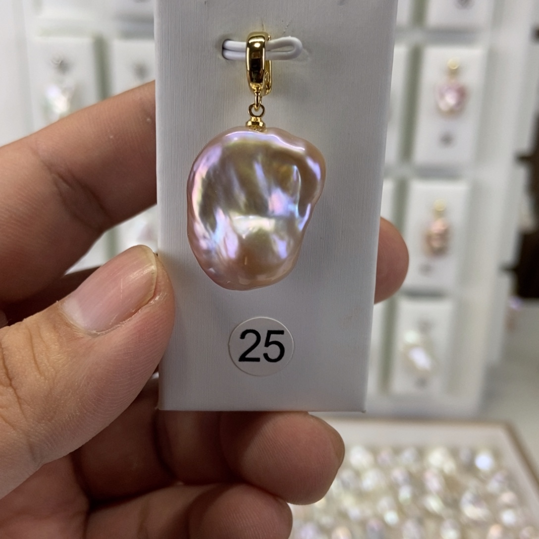 吊坠(不含链)合金淡水珍珠