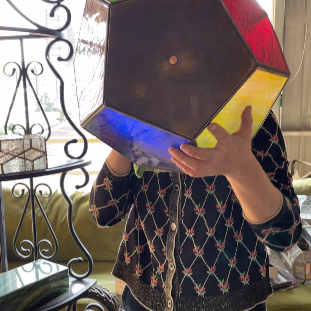 陶瓷花瓶，仿真绿植。