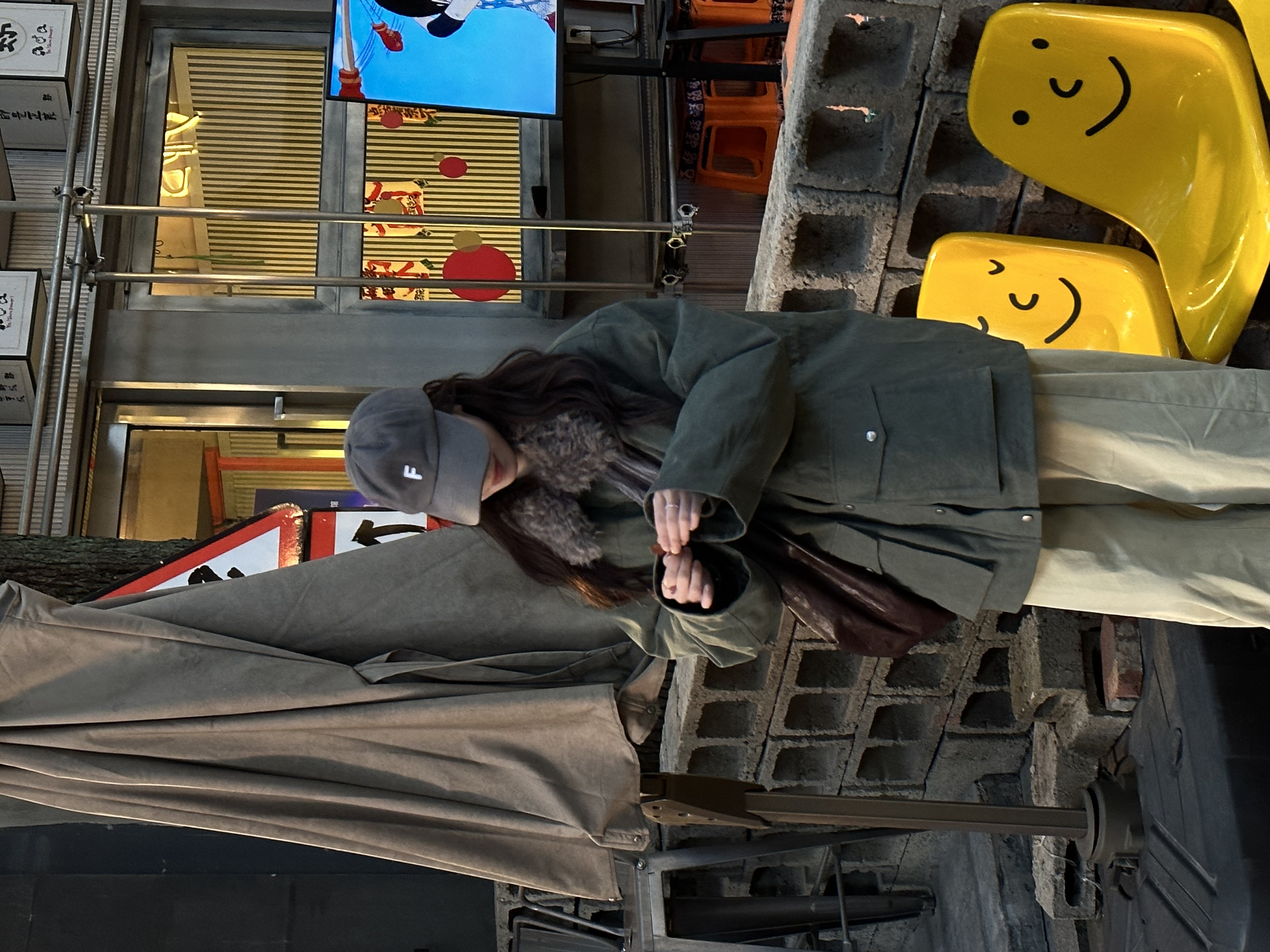 韩货-【挪威森林】初冬‘90白鸭绒！复古设计感拼毛保暖羽绒服/9270X