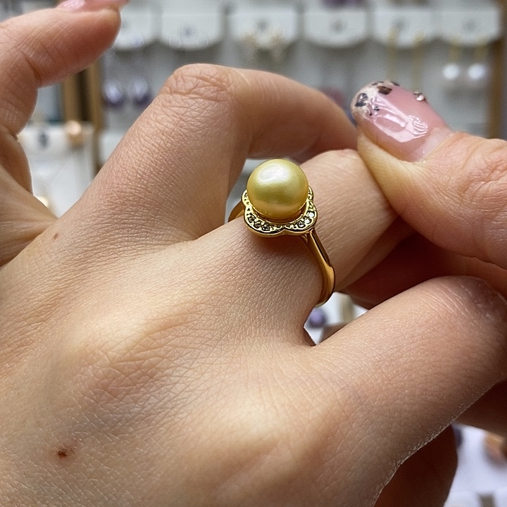 未镶嵌淡水珍珠耳钉