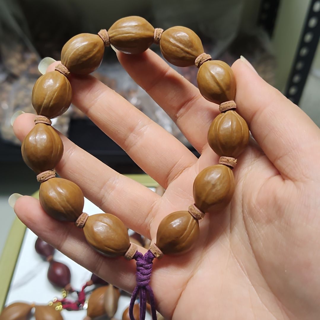 吊坠橄榄核15+尺寸小金豆有修手串