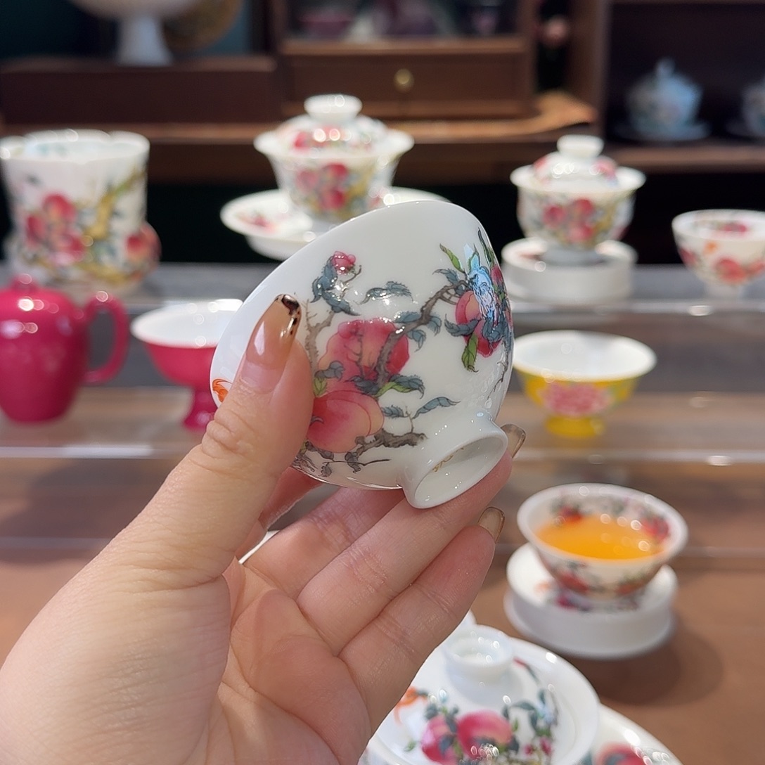 珐琅彩主人杯茶具套装