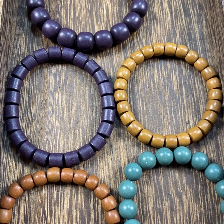 泥塑合香成品手串单圈5串