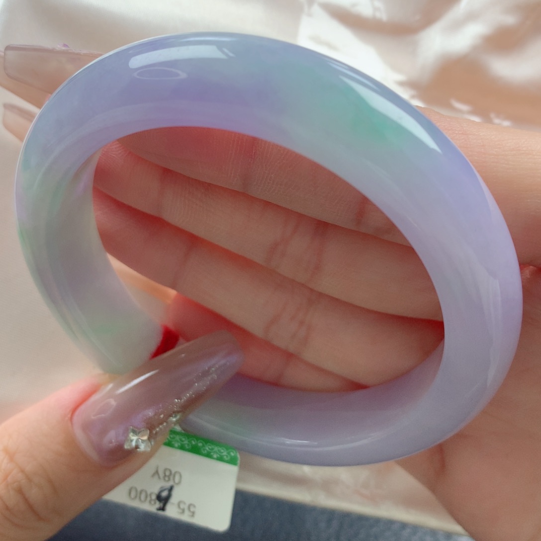 未镶嵌手镯翡翠缅甸天然翡翠A货55.6