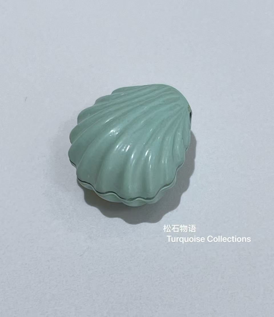 贝壳雕刻件 尺寸：15.8*15.3*9.8mm 重：2.4g