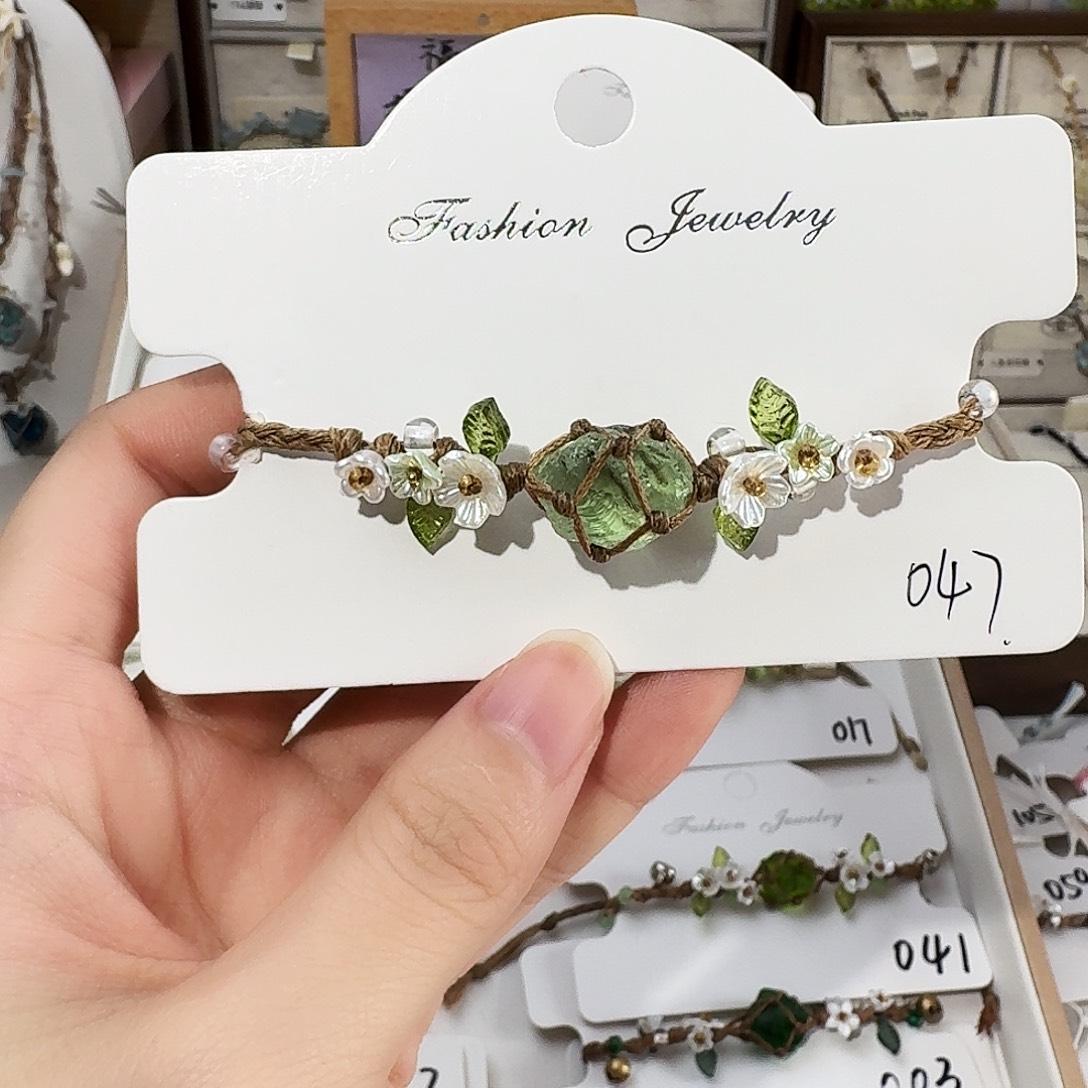 石英石纯铜手绳047