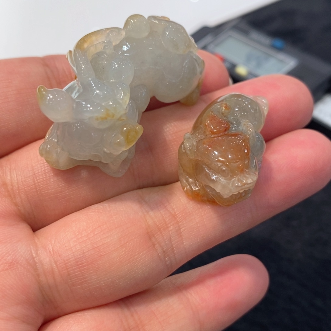 定制翡翠未镶嵌惜*缅甸天然翡翠貔貅对