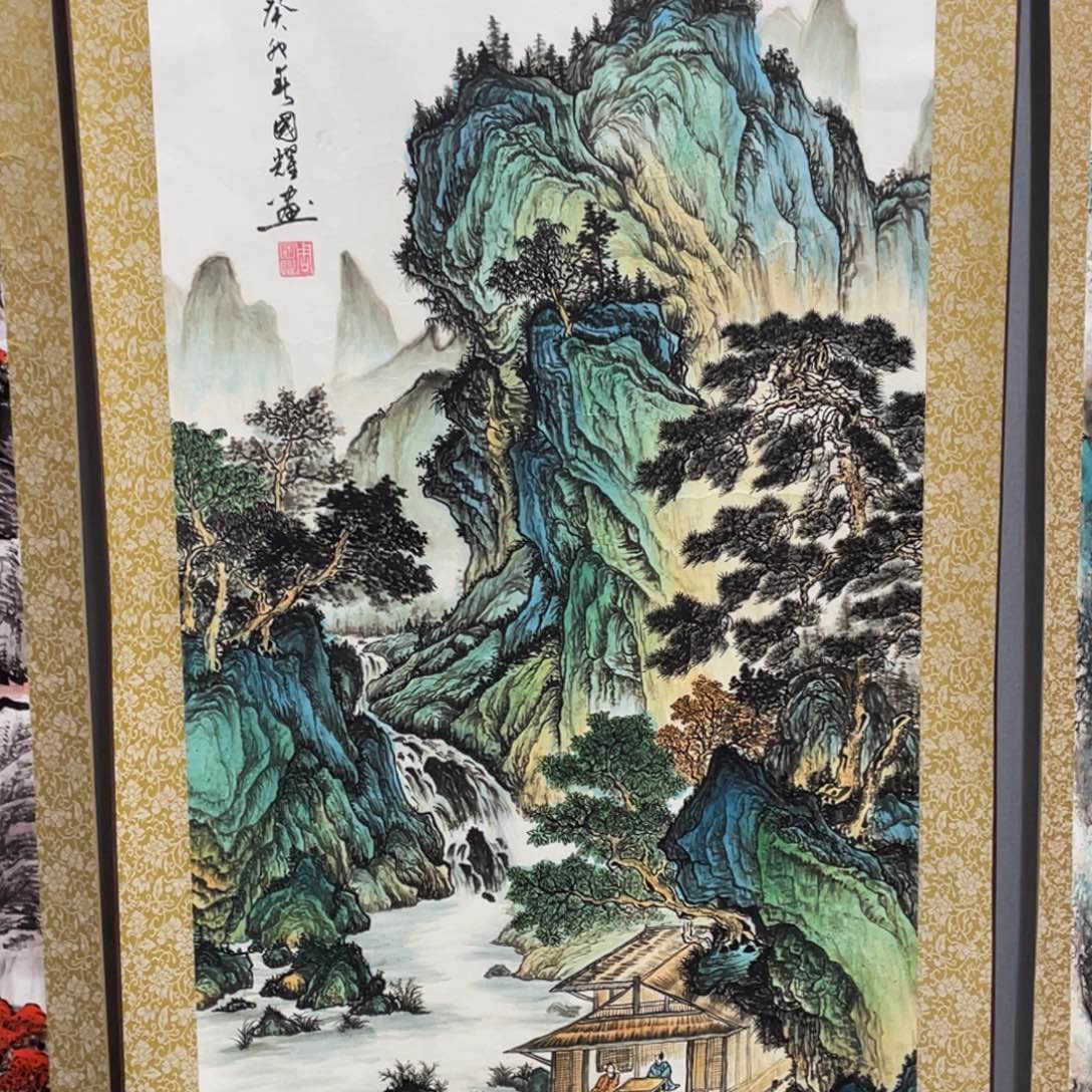 用***3国画老师手笔手绘作品y