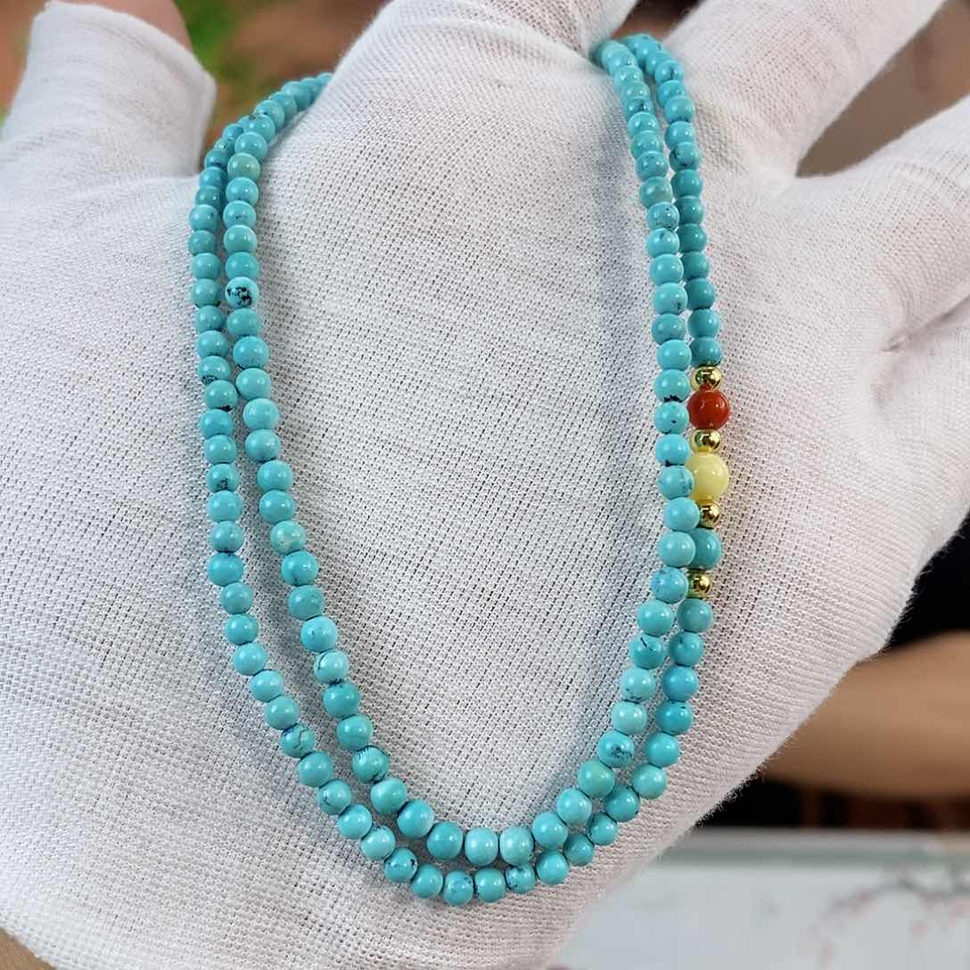 绿松石珠宝奇石银S925镀金镶嵌