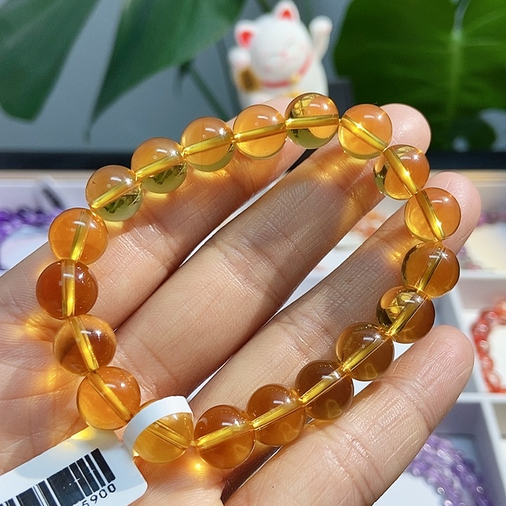 水晶手链未镶嵌黄水晶