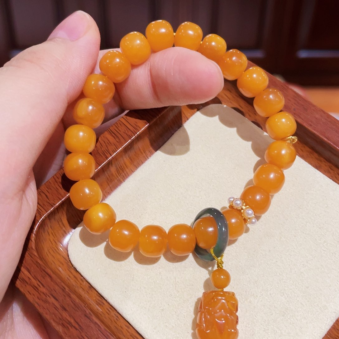 蜜蜡手链未镶嵌手串