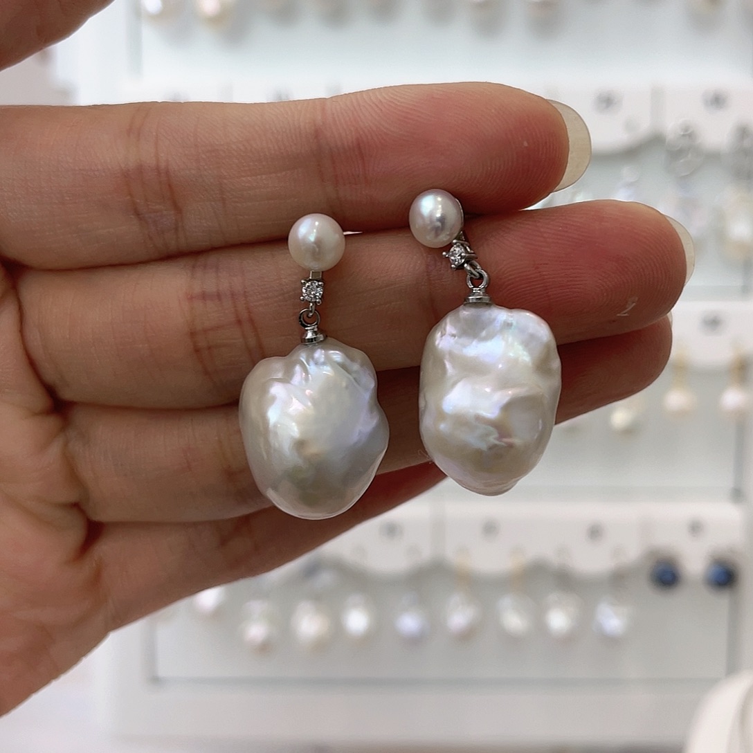 淡水珍珠颈饰银S925镶嵌