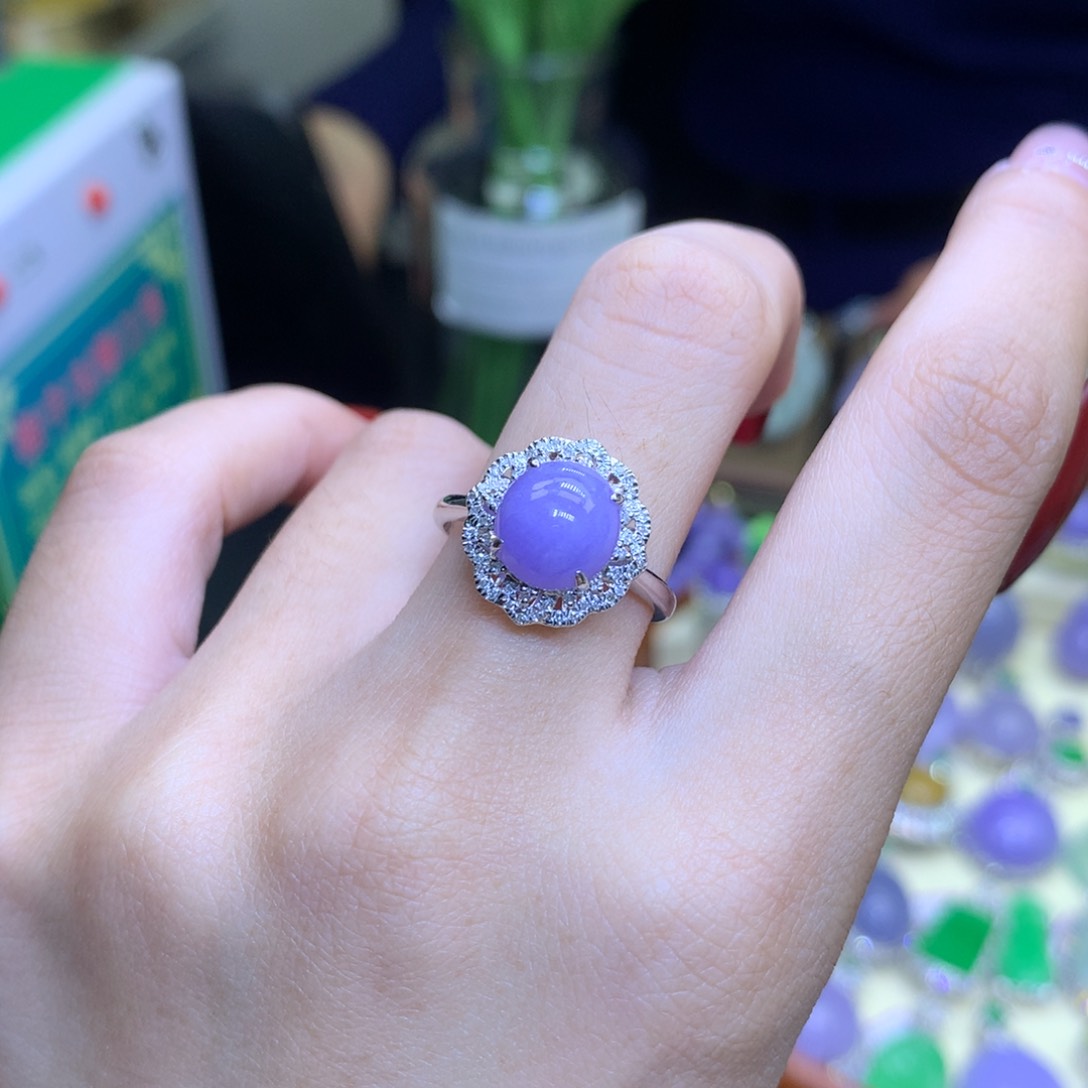 翡翠颈饰18K金镶嵌韵*天然