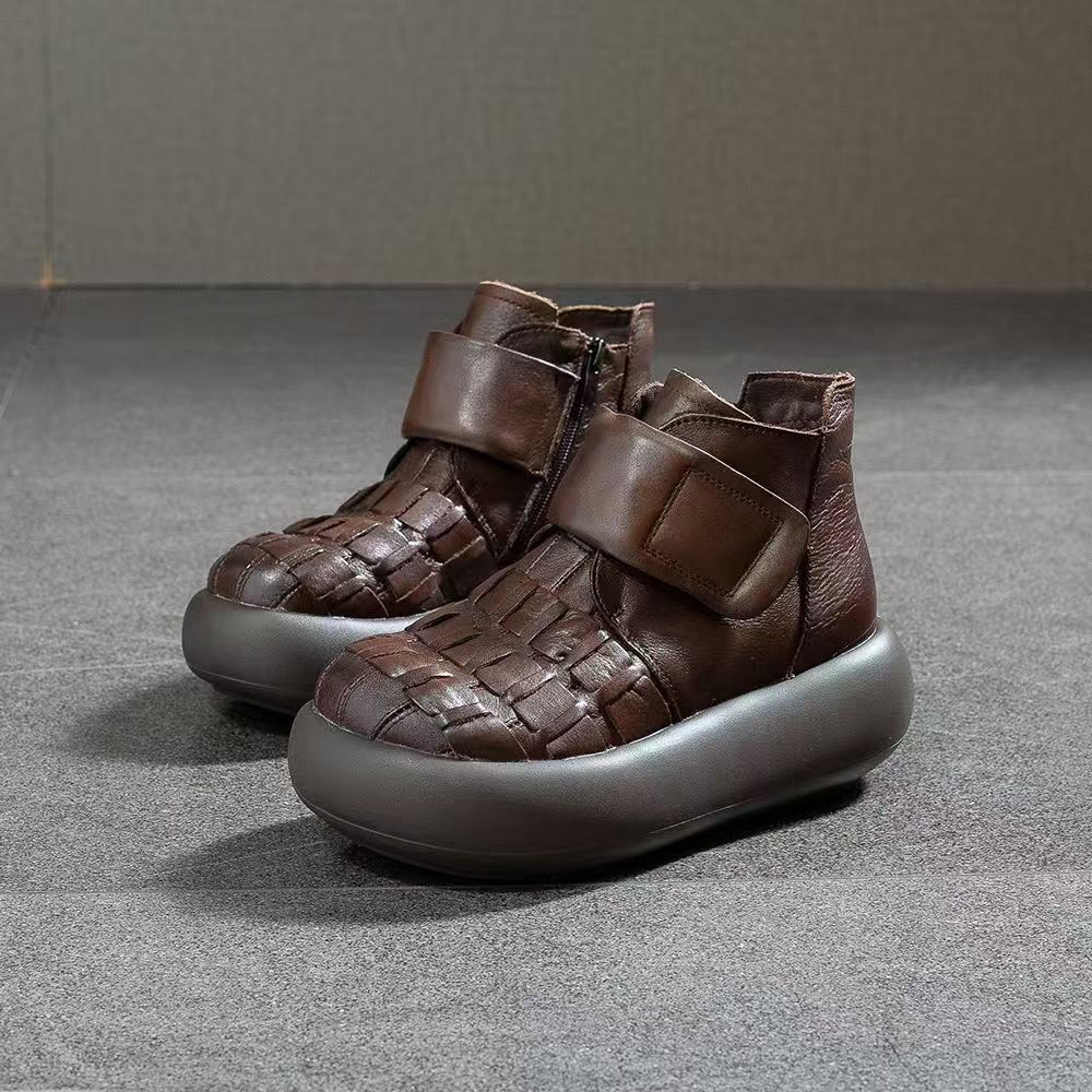 复古文艺彩色定染休闲棉裤高腰显瘦宽松长裤