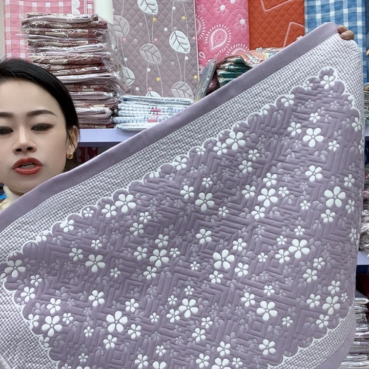 棉紫色雪花纯棉面料