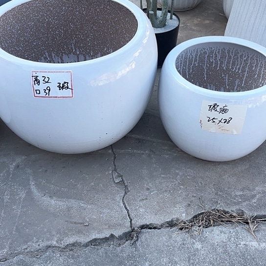 红陶陶瓷花盆默认瑕疵