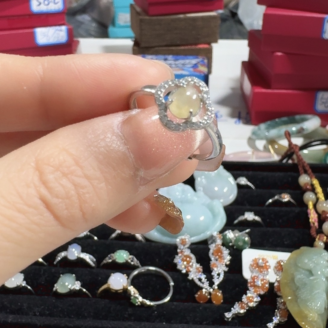 *****翡翠银S925镶嵌颈饰5891