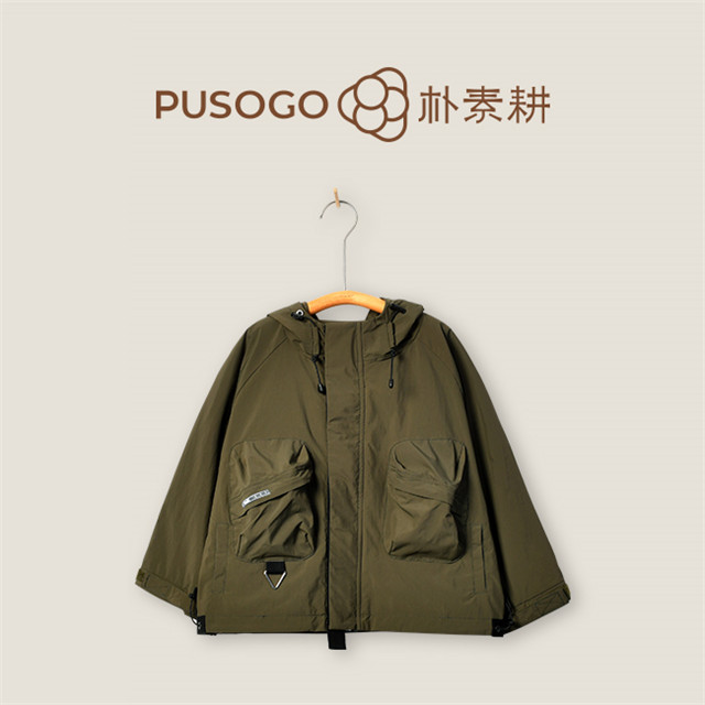 LYQW02朴素耕儿童立体口袋外套