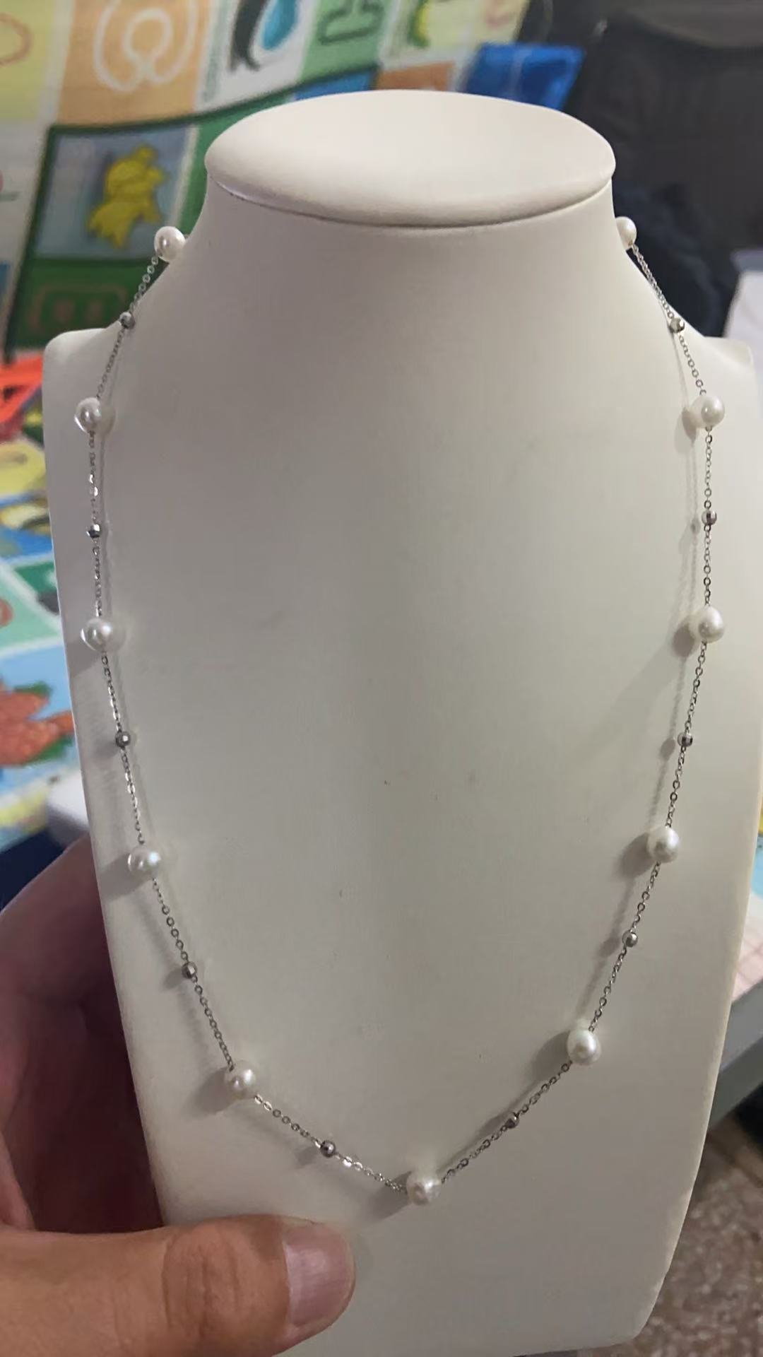 爆闪巴洛克满天星珍珠项链5-6mm（多样性发一）