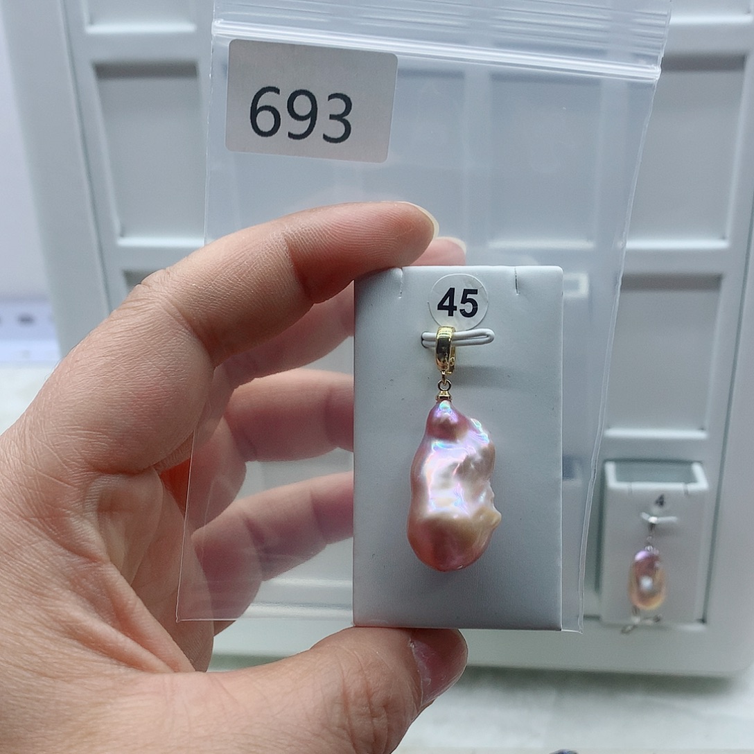 淡水珍珠合金吊坠(不含链)