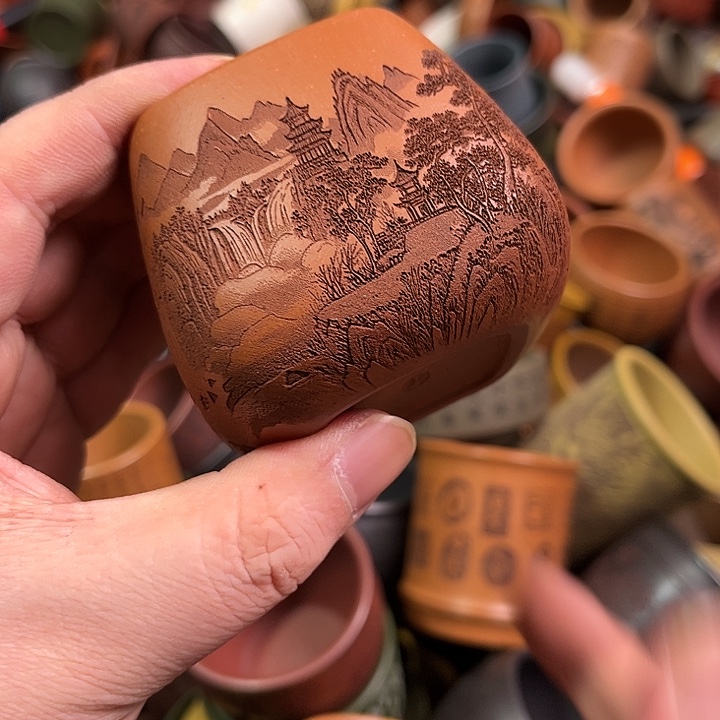 紫砂茶杯全手工紫砂主人杯