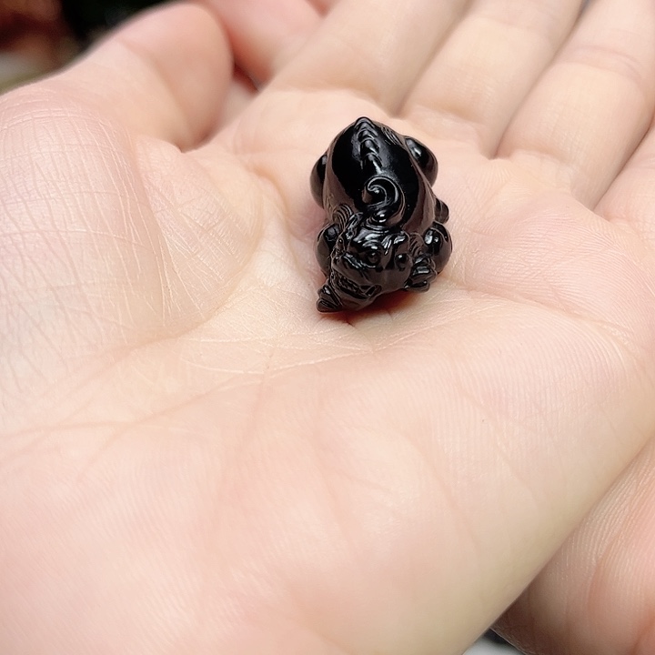 和田玉手链未镶嵌小貔貅