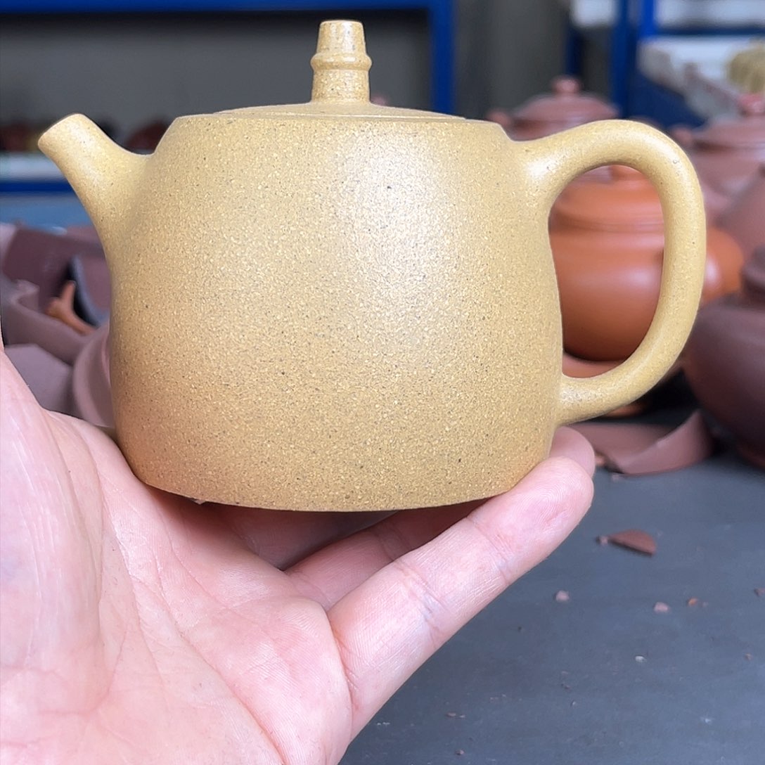 茶壶紫砂许娟粗砂黄金段汉铎