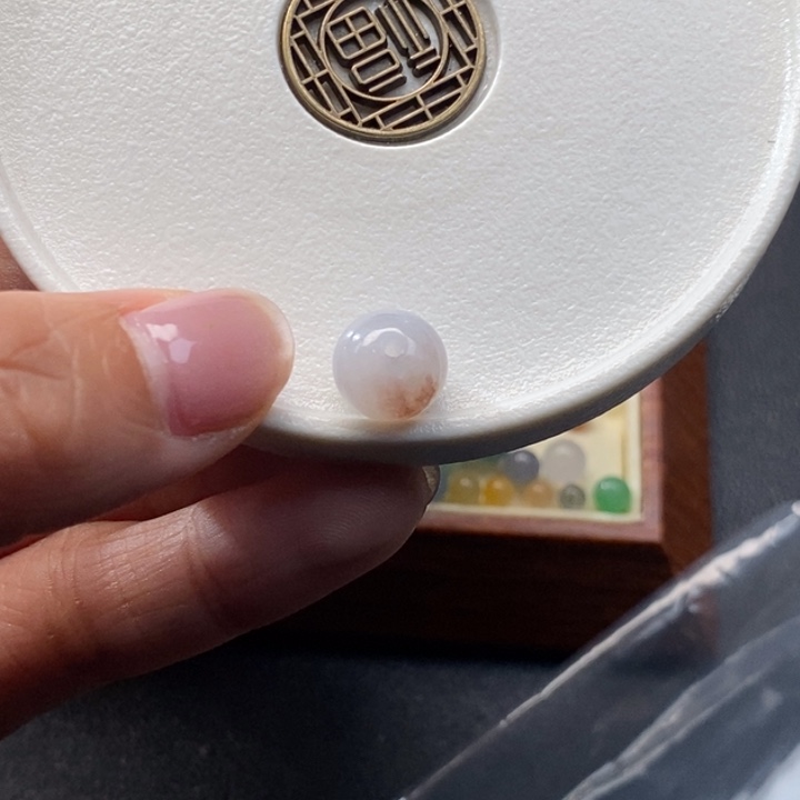 一***）翡翠散珠10.1×7.7天然翡翠A货散珠