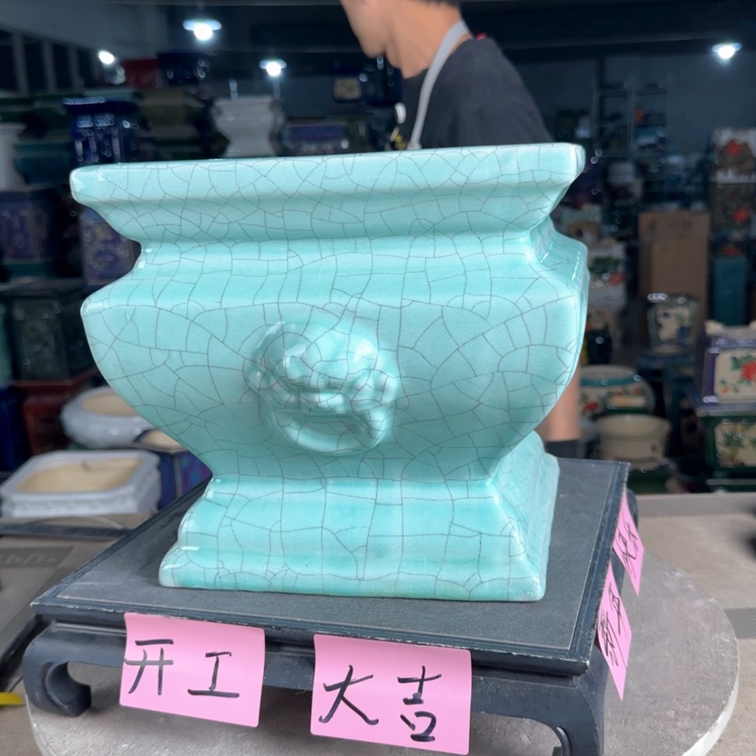 一风堂石湾花盆。微瑕