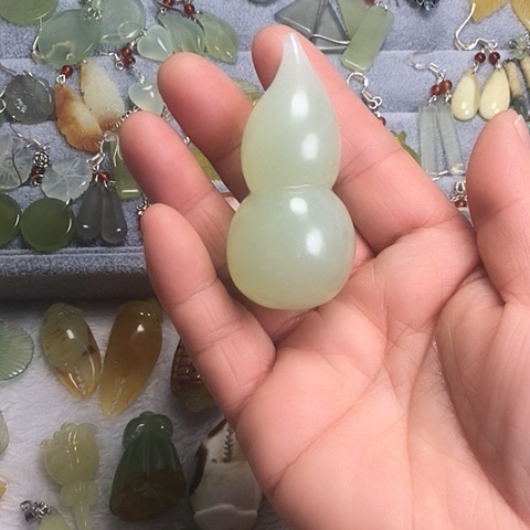 岫玉未镶嵌颈饰天然岫玉