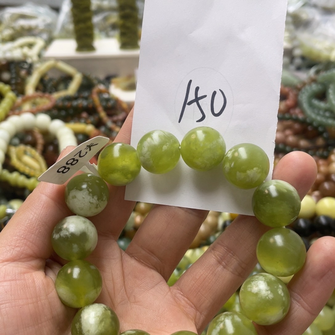 蛇纹石玉手链未镶嵌