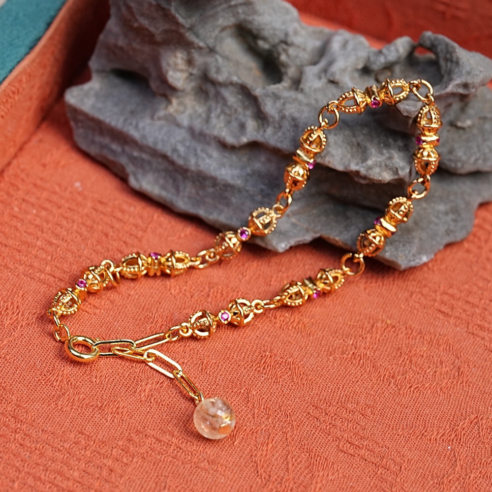 【九杵连心】金刚杵复古十字杵手链 S456 多样性发一件