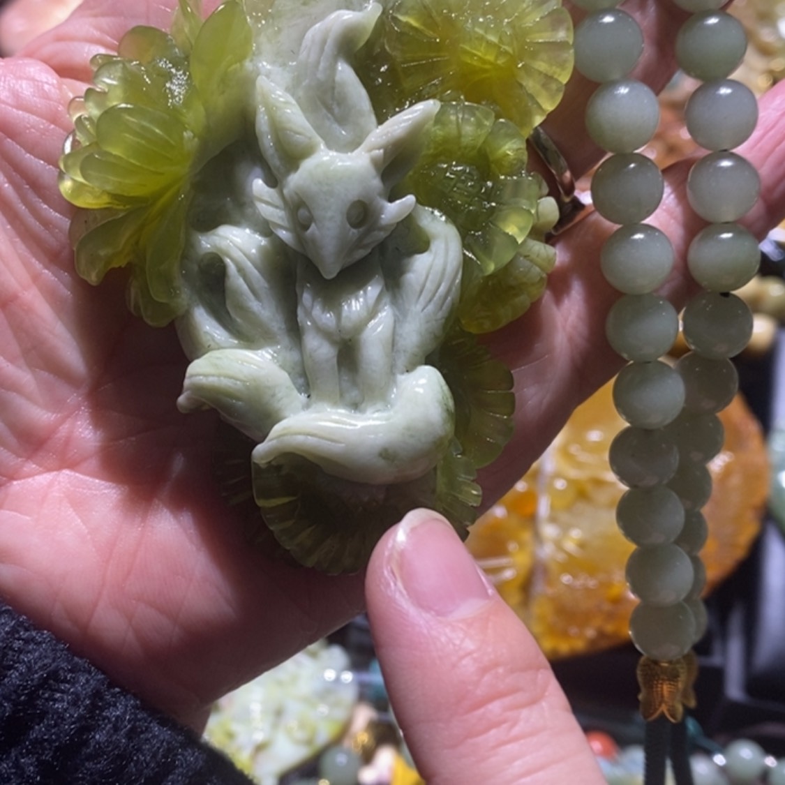 【闪购商品】岫玉毛衣链未镶嵌