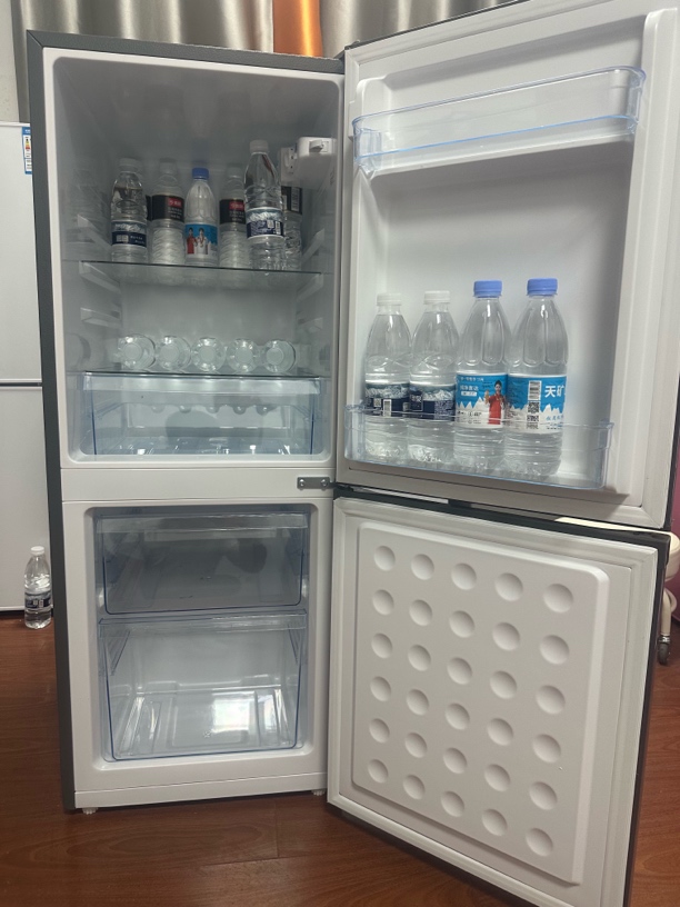 【瑕疵】高1.16米双门宽体冰箱上冷藏下冷冻带抽屉大容量宽45深56