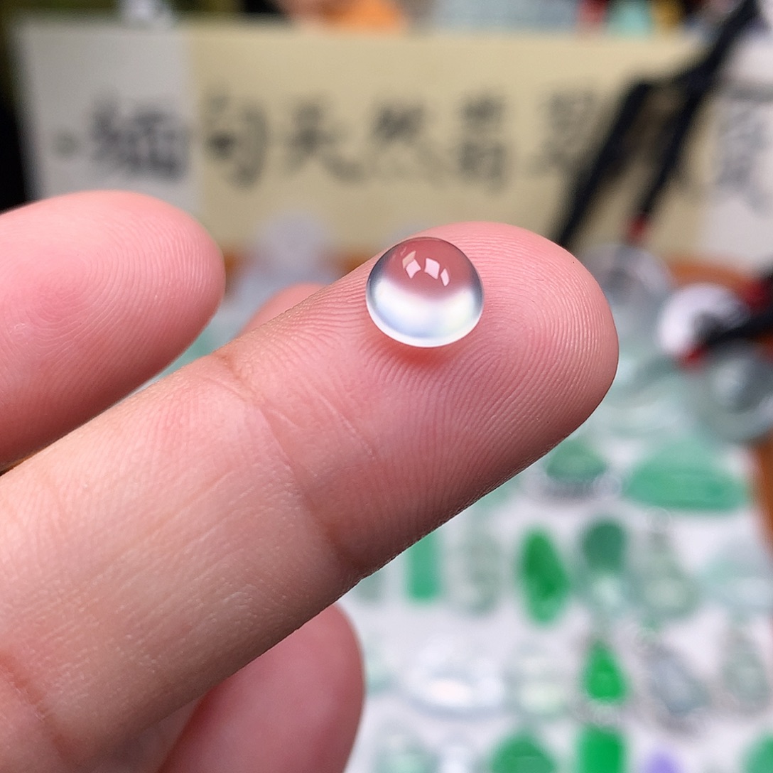 翡翠裸石缅甸天然A货翡翠冰种蛋面