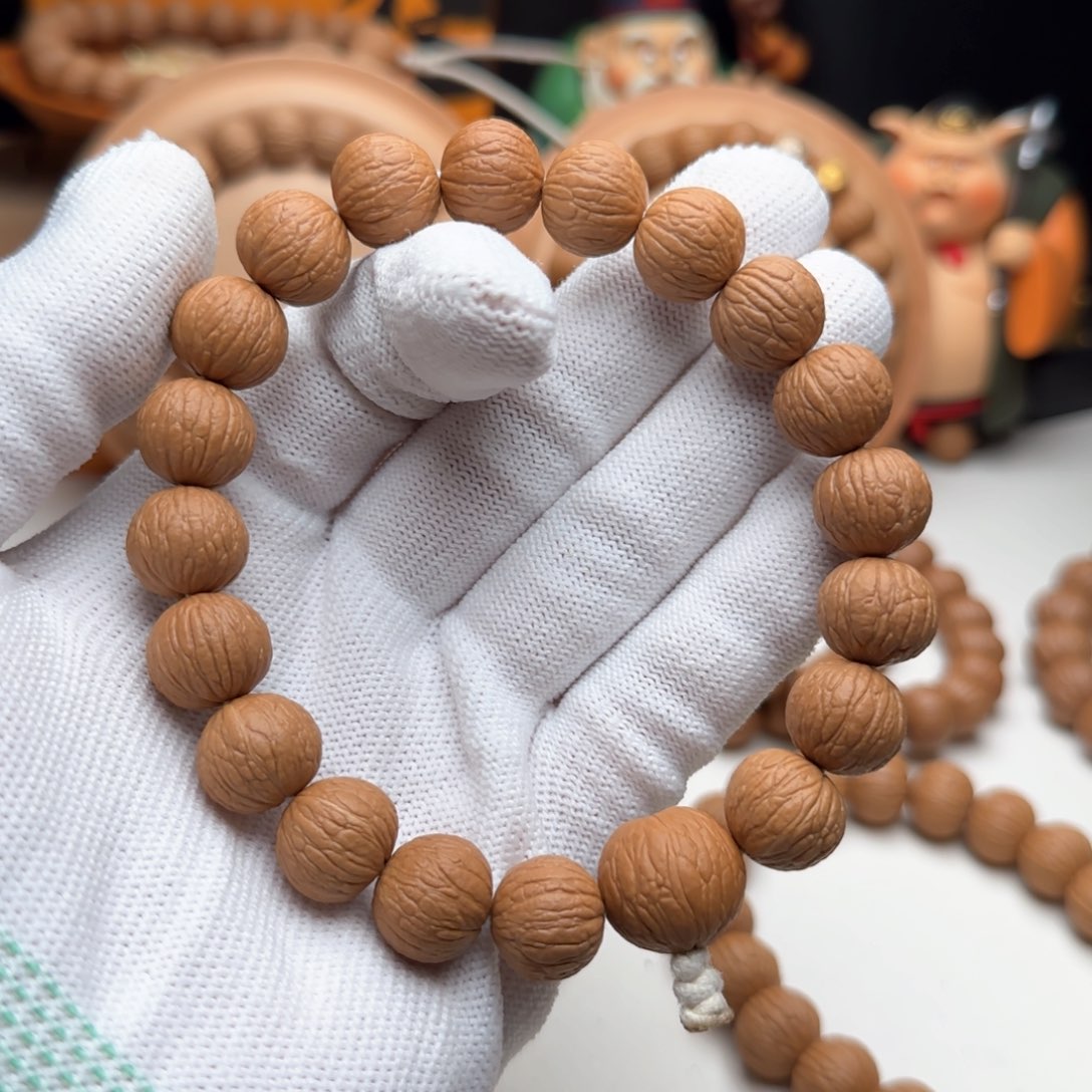 猴头核桃手串L*13磨盘凤羽