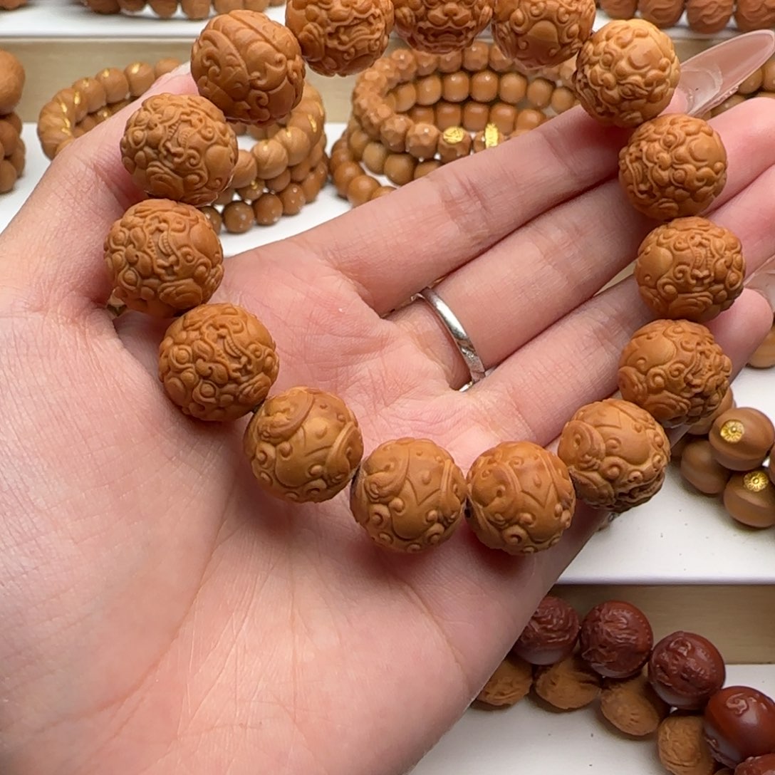 手串猴头核桃二等貔貅微瑕款