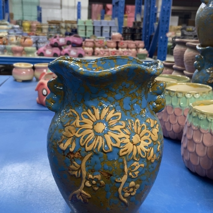 陶瓷花盆单场满9.9发13*20