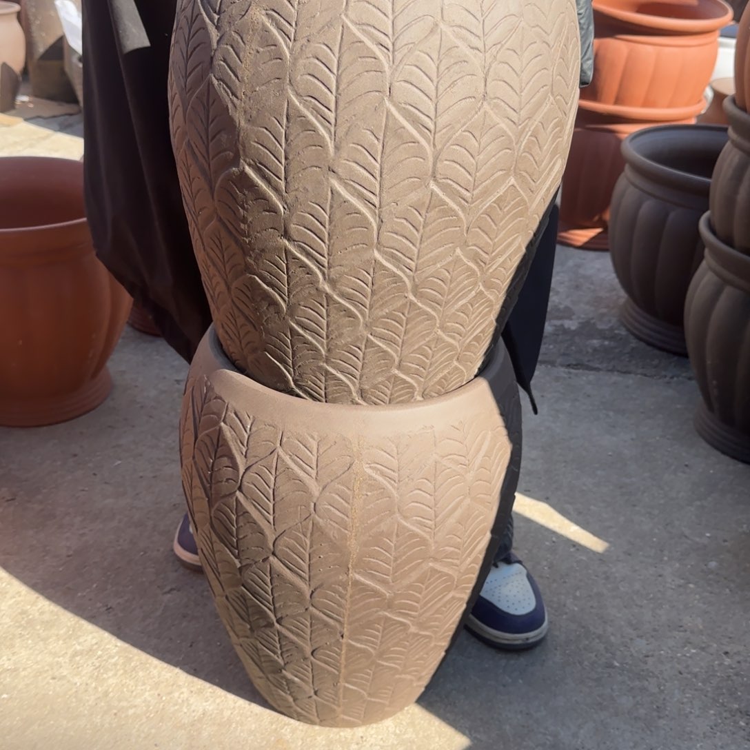 紫砂花盆口25高36宜兴紫砂瑕疵底部