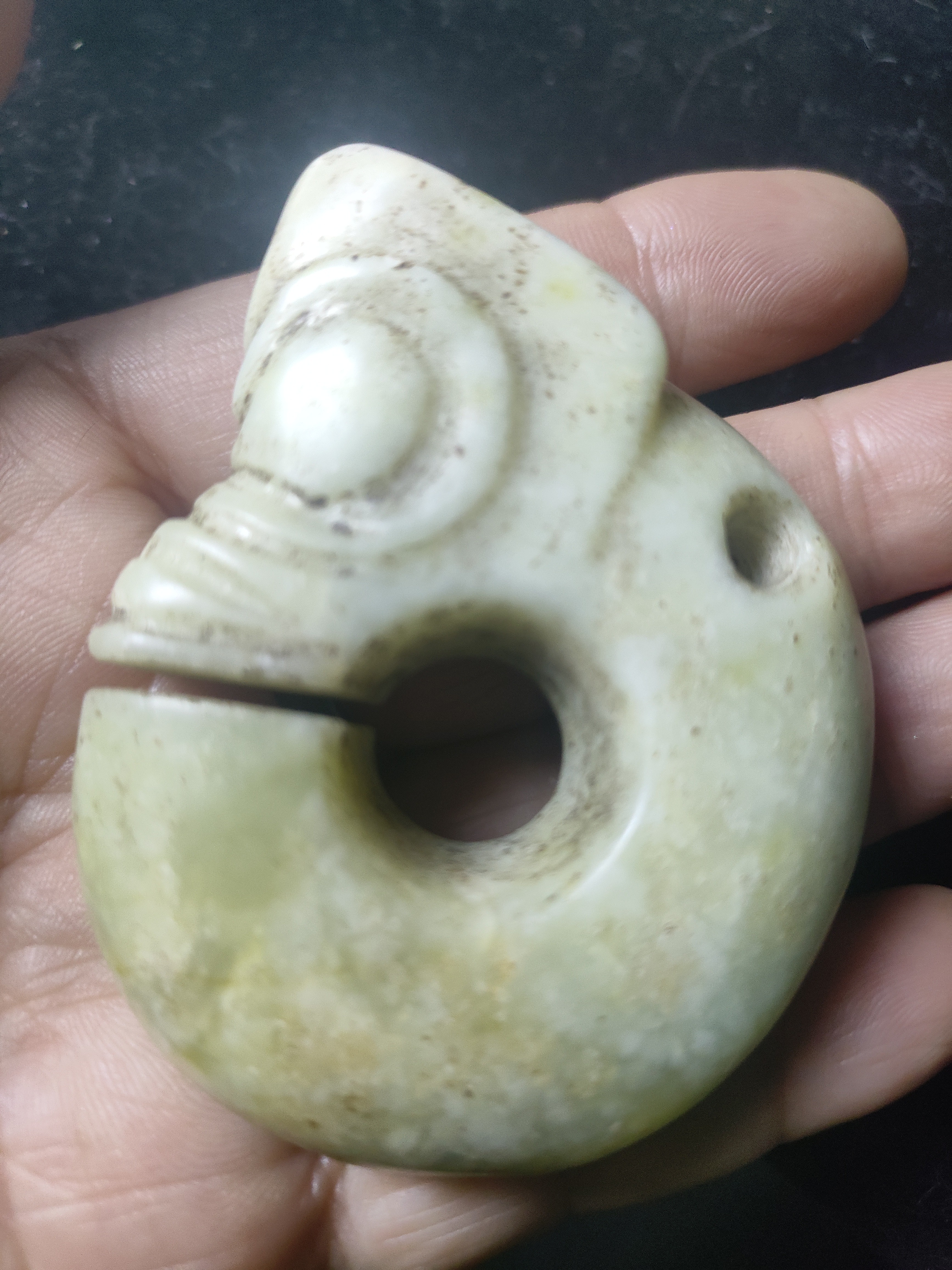 河磨奇石龙形形件