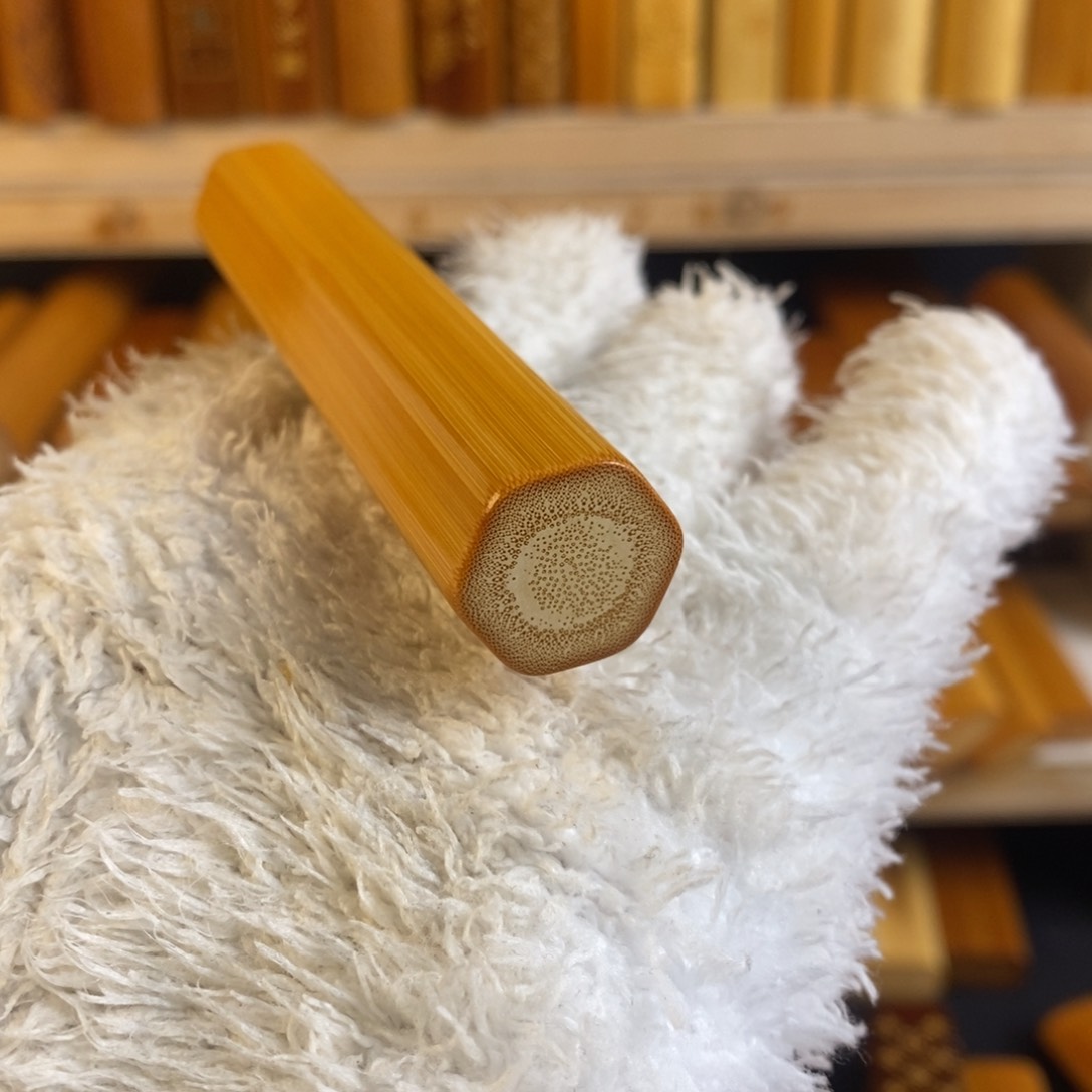 竹橙皮六棱 满蜜老料